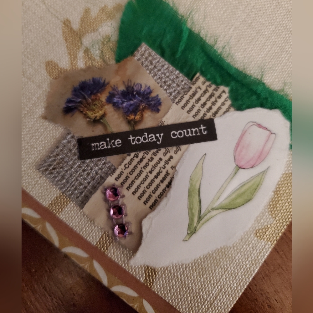 😀 HAND CRAFTED altered book junk journal, card holder vintage - Picture 8 of 17